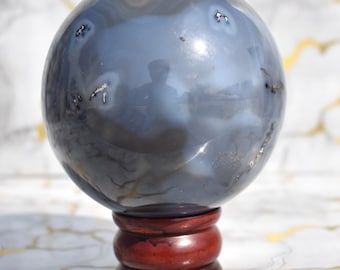 ブルーレースアゲートスフィア - #20 - Etsy 日本