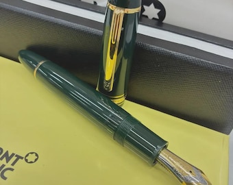 Montblanc Meisterstuck 149 Army Green Füllfederhalter - Medium Nib Golden Borte Jumbo-Größe