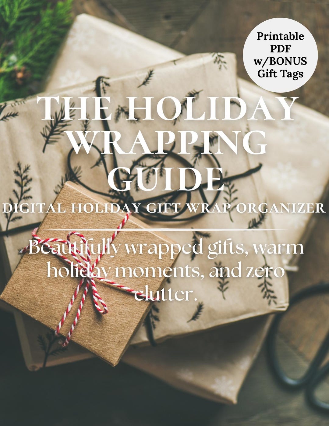 Printable Wrapping Paper Tools.pdf Holiday Wrapping Guide | Printable Organizer (PDF) - Etsy