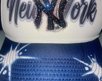 Camiseta personalizada con diamantes de imitación — Nombre y número personalizados — Camiseta para el día del partido — Ropa de equipo brillante - Gorras brillantes