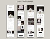 Canva Email Marketing Templates Bundle | 20 Newsletter Designs + 100+ Blocks | Minimal Editorial Email Design |