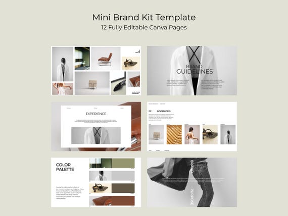 Mini Brand Kit Template | Editable Visual Identity & Creative Direction in Canva