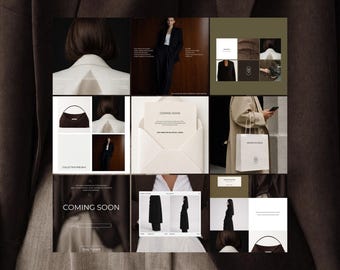Instagram Bundle Template Story and Post Media Kit Fashion & Lifestyle Designs