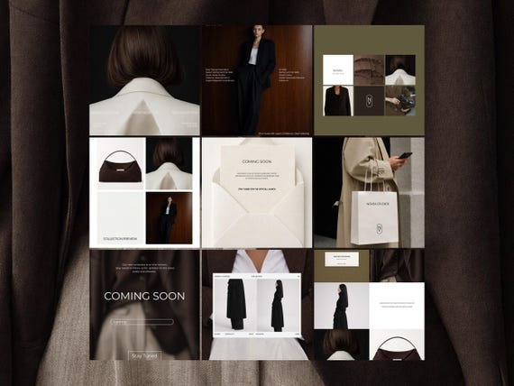 Instagram Bundle Template Story and Post Media Kit Fashion & Lifestyle Designs