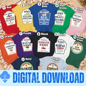 Hot Sauce Halloween Costume Png Taco Sauce Matching Png Hot Sauce Family Png Family Group Matching Png Halloween Party Team Png