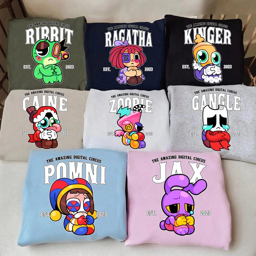 The Amazing Digital Circus T-shirt, TADC Fan Gift, Circus Characters ...