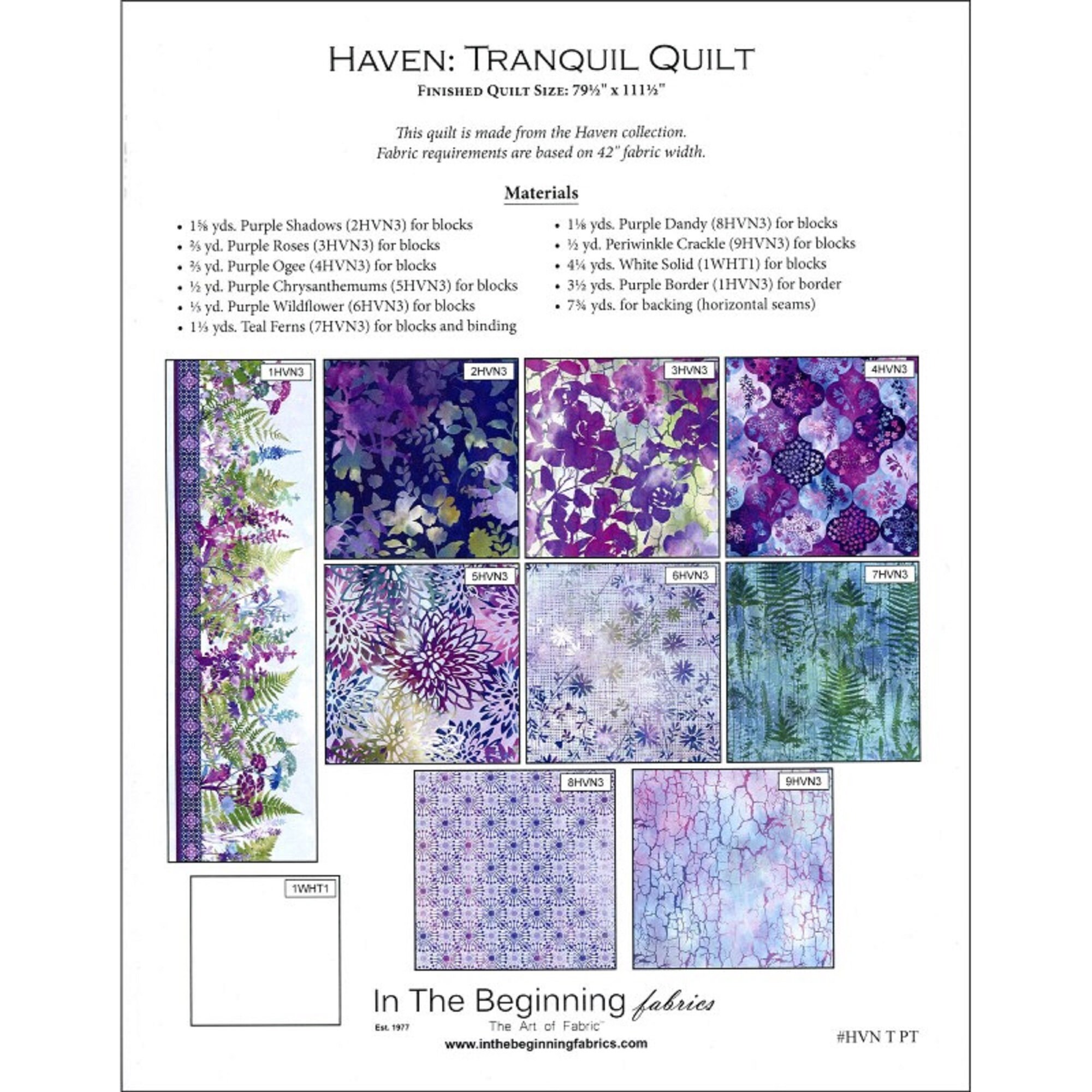 Patterns Designer Quilt Pattern Haven Calm Sewing & Needlecraft etna.com.pe