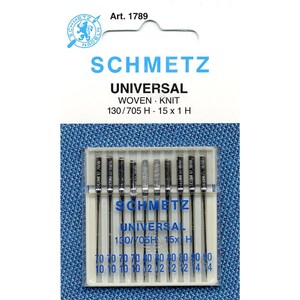 Schmetz Universal Needles Assorted Sizes, 10ct