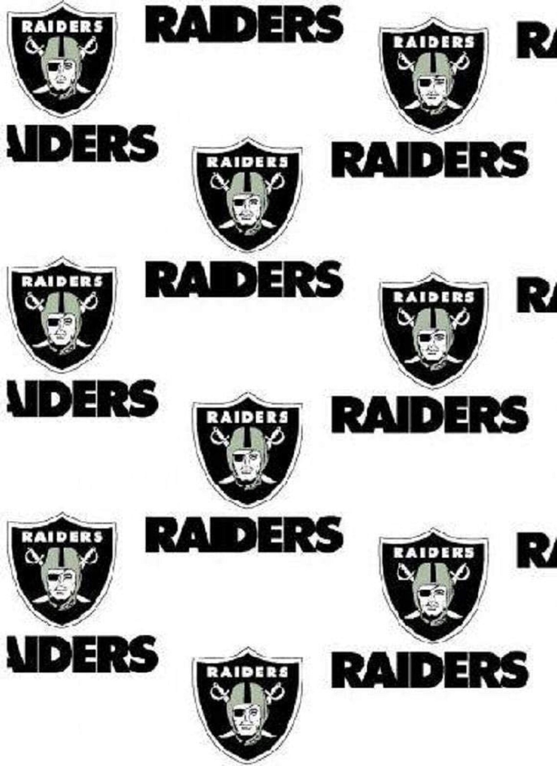 NFL Las Vegas Oakland RAIDERS Football Sports Team Cotton Etsy
