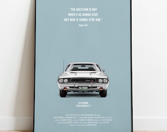 Dodge Challenger A3 Poster, Vanishing Point