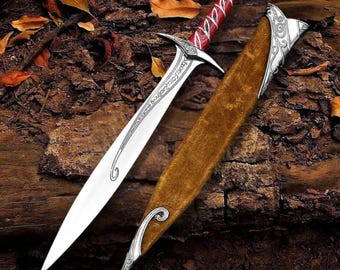 Lord of the Rings Sword Replica | Handmade Sting Prop | Frodo & Bilbo Collectible Gift | Fantasy Decor for Men