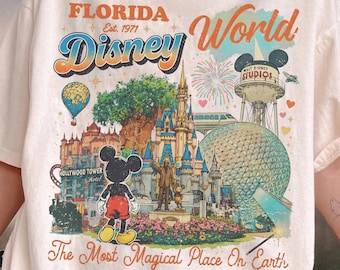 Comfort Colors® Vintage Mickey And Friends Disneyworld Shirt, Disney 2026 Trip Tee