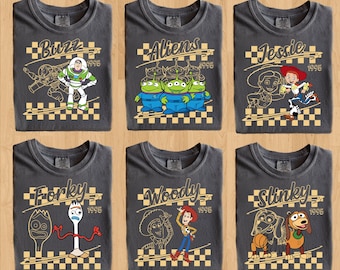 Comfort Colors® Disneyland Pixar Toy Story All Characters Shirt, Woody, Buzz, Jessie