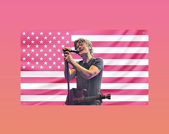 Joe Keery Concert Flag, Indie Rock Music Wall Banner, Live Performance Dorm & Frat Room Decor