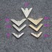 8pcs Vintage Collar Clip Corner Western Style Blouse Shirt Metal Wing Tips Pointed,Wooden Case Corner