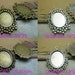 10pcs 30x40mm Settings inner 18x25mm Ancient bronze/Ancient silver bottom bracket Cameo Cabochon Base Setting Charm Pendant