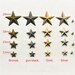 30set/12-15-18-29-45mm Five-pointed star Studs Rivets BRONZE Punk Rock DIY Rivet Shoes Bag Belt Leathercraft accessories F