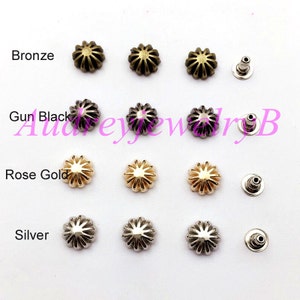 20 Set 9 mm Kürbis Niet Hit Nägel Ohrstecker Nieten Punk Rock DIY Niete Spike Schuhe Tasche Gürtel Leder Handwerk Beschlag F