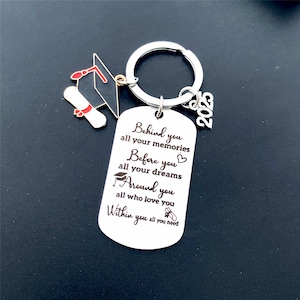 Behind You All Your Memories 2025 graduation gift, Follow You Dreams,Graduation 2025, Graduation Gift,College Graduation,Graduation Keychain