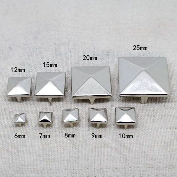 Leather Crafts Square Pyramid Rivets Studs Setter Tools 5 6 7 8 9 10 12 14 18mm