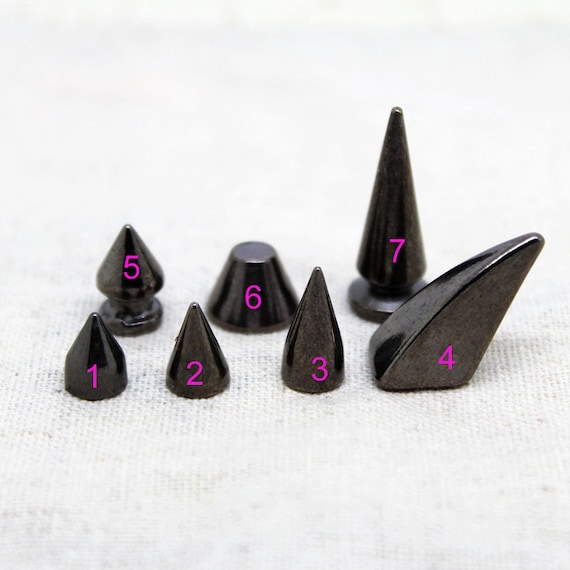 Copri Scarpe 100 Punte Cono / Borchie Metalliche Punk In Lega - Foto 8