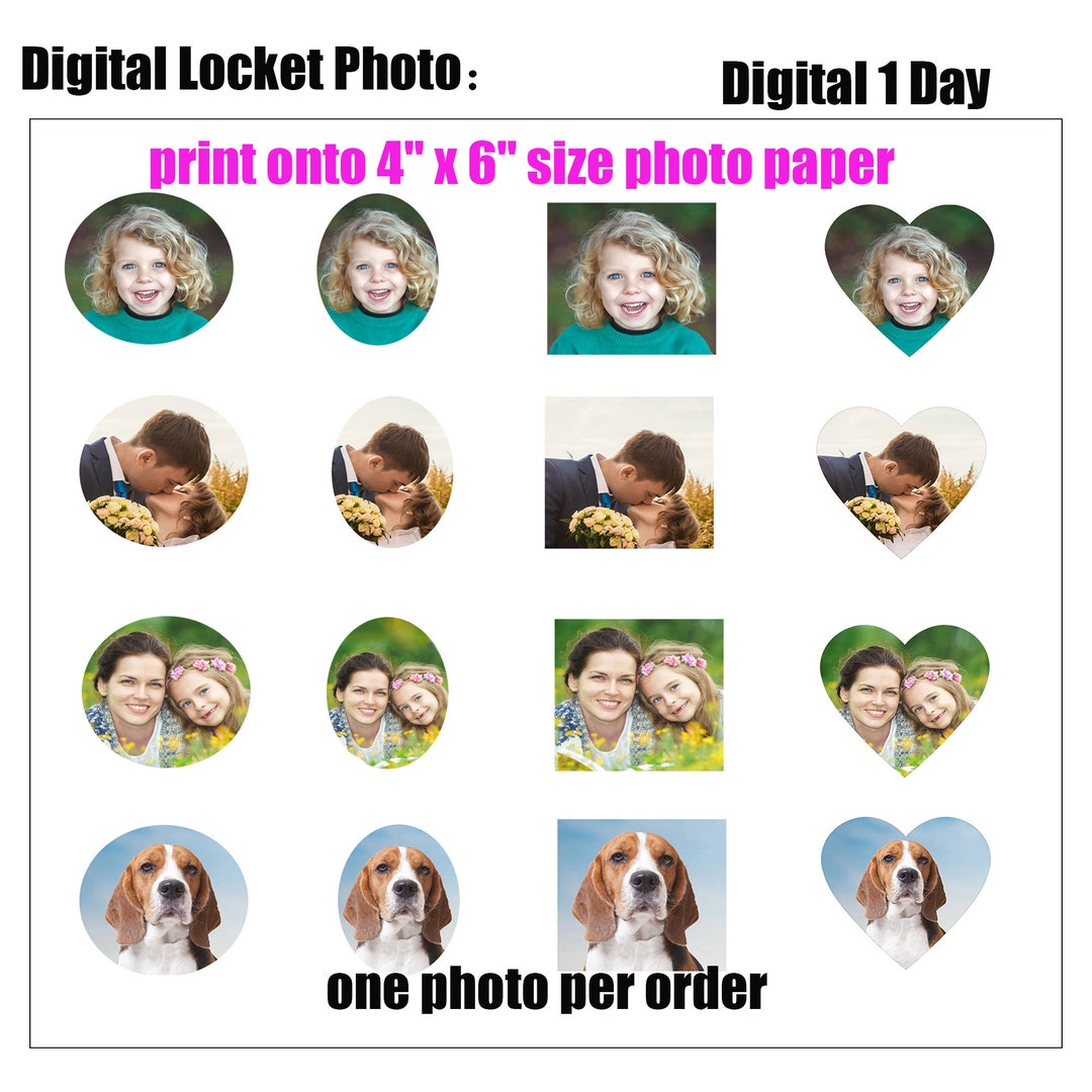 Custom Locket Prints,locket Photo Prints, Locket Photo,locket Photo