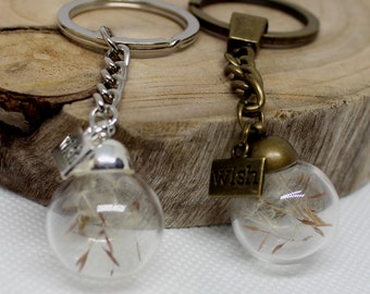 Dandelion keychain Best Friends keychain,BFF keychain,Keychain,Friendship keychain