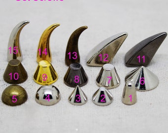 50 Sets  Punk Rock DIY Rivet Spike  Screw back For Leather crafts  Shoes Bag Belt Leathercraft accessories