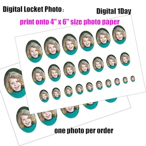 Custom Oval Locket Prints Multi different sizes,Locket Photo Prints,Oval  Locket Photo,Locket Photo Printing,Locket Print,Photo for Locket