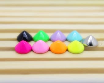20 Sets DIY punk multi-color 10mm bucket shape rivets For Leather crafts Shoes Bag Belt Leathercraft accessories