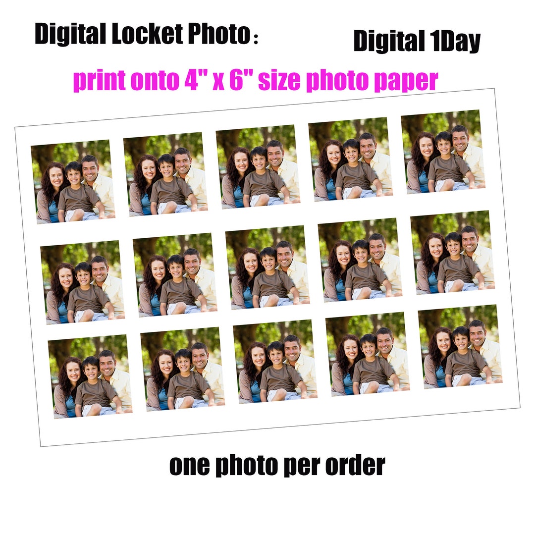 Custom Square Locket Prints,locket Photo Prints,square Locket Photo