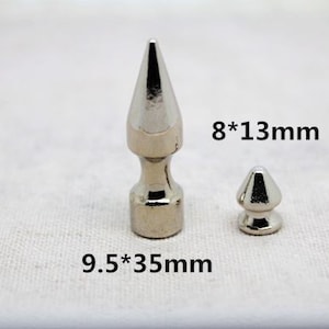 30 Sets Punk Rock Cone Ohrstecker: DIY Leather Crafts Nieten