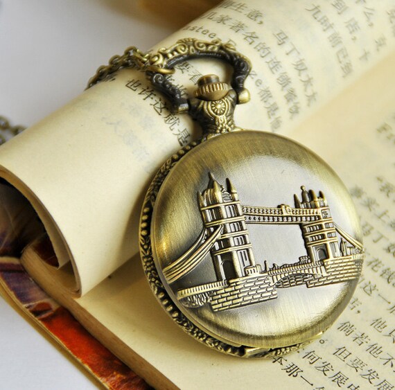 1pcs Large Tower Bridge Watch Charms Pendant With Chain Etsy Denmark