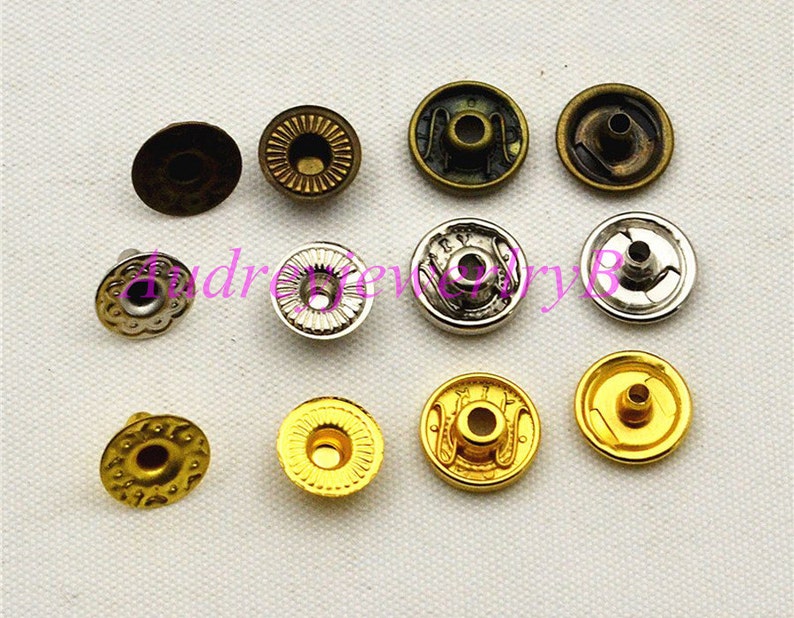 20 Set 10mm Snaps Button Closures Button Rivets Studs Etsy