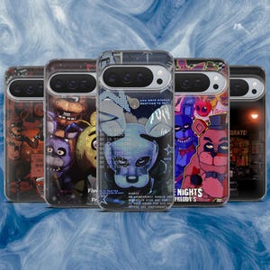Funda para teléfono Five Nights at Freddy's (FNAF) para Google Pixel 10, 10 Pro, 9, 9 Pro, 9 A, 8 A, 7, 6 A, Samsung S26, S25, A16, iPhone 17, 16, 15 Pro.