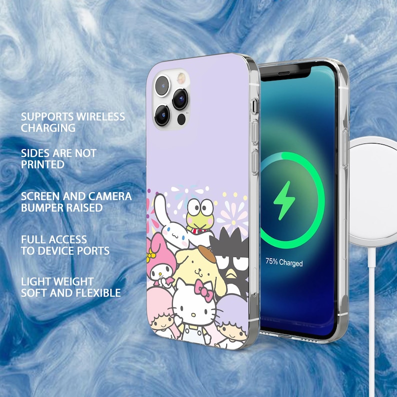 Hello Kitty & Friends Phone Case Cute Sanrio Cover for iPhone 17e, 17Pro, 16, 15, 14, 13, 12, Samsung S26, S25, S24, S23, A56, A36, Pixel 10 image 7