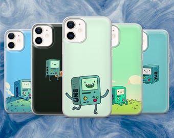 Funda para teléfono BMO de Hora de Aventura para iPhone 17, 17 Pro, 16, 15, 14, 13, 12, Samsung S26, S25 Fe, S24, A56, A36, A17, Pixel 10, 10 Pro, 9A, 8