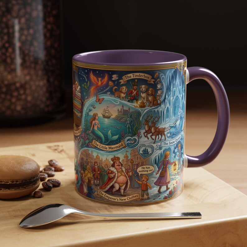 Taza de Hans Christian Andersen: Colección de arte icónica de cuentos de hadas con La Sirenita, La Reina de las Nieves y más cuentos fantásticos. imagen 15