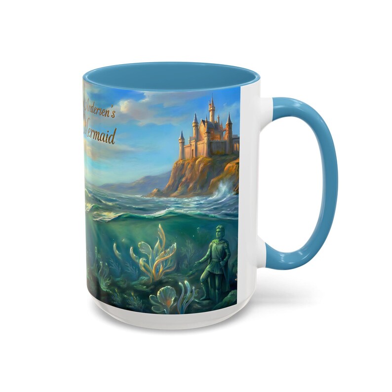 Hans Christian Andersen The Little Mermaid Mug | Classic Fairytale Coffee Cup | Literary Gift for Book Lovers | Ocean Art | Bookish Tea Cup 画像 17