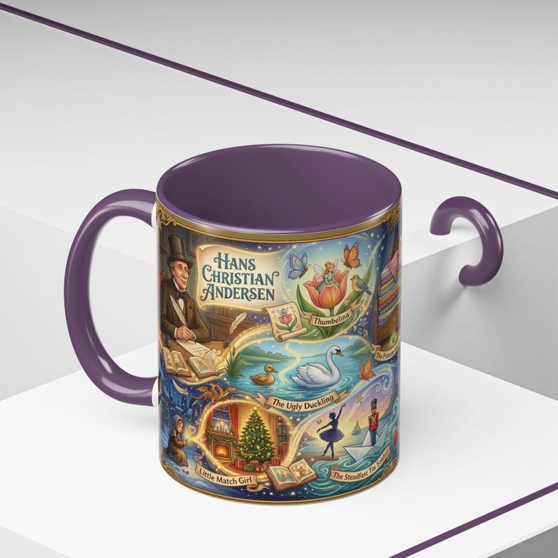 Taza de Hans Christian Andersen: Colección de arte icónica de cuentos de hadas con La Sirenita, La Reina de las Nieves y más cuentos fantásticos. imagen 13
