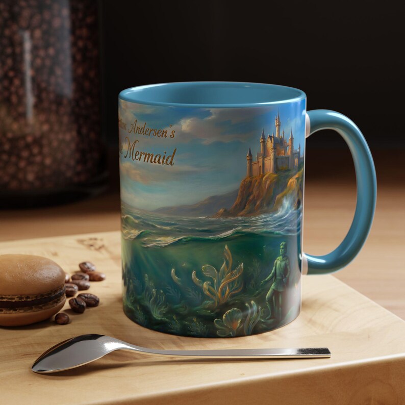 Hans Christian Andersen The Little Mermaid Mug | Classic Fairytale Coffee Cup | Literary Gift for Book Lovers | Ocean Art | Bookish Tea Cup 画像 9