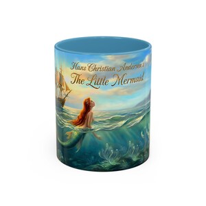 Hans Christian Andersen The Little Mermaid Mug | Classic Fairytale Coffee Cup | Literary Gift for Book Lovers | Ocean Art | Bookish Tea Cup 画像 6