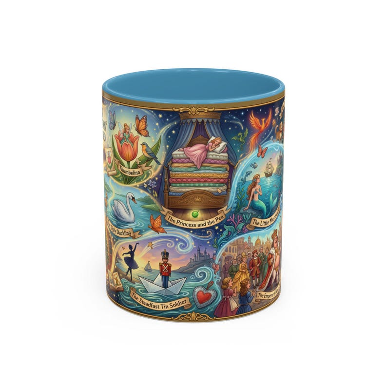 Taza de Hans Christian Andersen: Colección de arte icónica de cuentos de hadas con La Sirenita, La Reina de las Nieves y más cuentos fantásticos. imagen 11