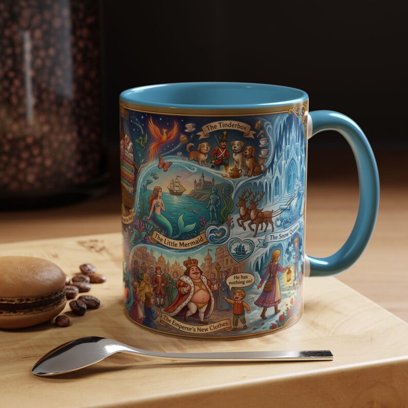 Taza de Hans Christian Andersen: Colección de arte icónica de cuentos de hadas con La Sirenita, La Reina de las Nieves y más cuentos fantásticos. imagen 12