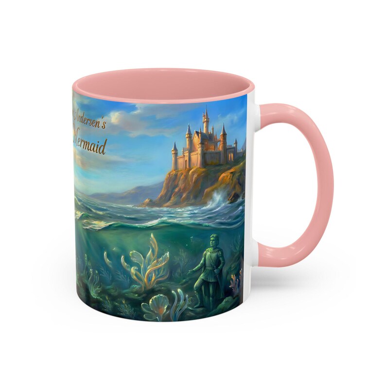 Hans Christian Andersen The Little Mermaid Mug | Classic Fairytale Coffee Cup | Literary Gift for Book Lovers | Ocean Art | Bookish Tea Cup 画像 4