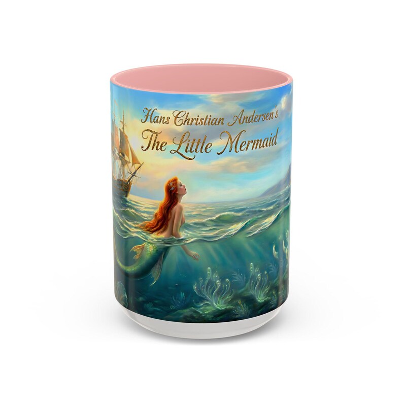 Hans Christian Andersen The Little Mermaid Mug | Classic Fairytale Coffee Cup | Literary Gift for Book Lovers | Ocean Art | Bookish Tea Cup 画像 13