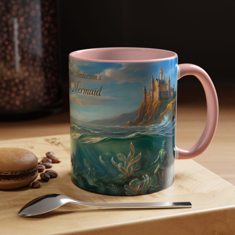 Hans Christian Andersen The Little Mermaid Mug | Classic Fairytale Coffee Cup | Literary Gift for Book Lovers | Ocean Art | Bookish Tea Cup 画像 8