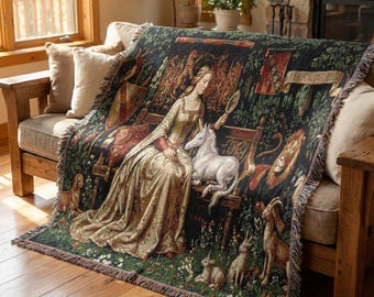 tissée Dame à la licorne | Tapisserie médiévale