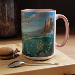 Hans Christian Andersen The Little Mermaid Mug | Classic Fairytale Coffee Cup | Literary Gift for Book Lovers | Ocean Art | Bookish Tea Cup 画像 18