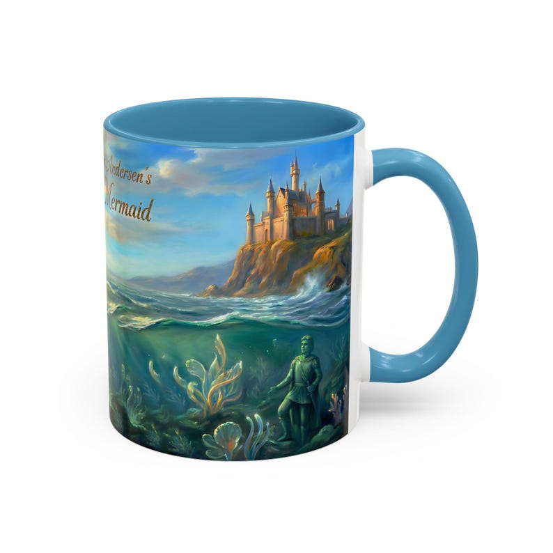 Hans Christian Andersen The Little Mermaid Mug | Classic Fairytale Coffee Cup | Literary Gift for Book Lovers | Ocean Art | Bookish Tea Cup 画像 7